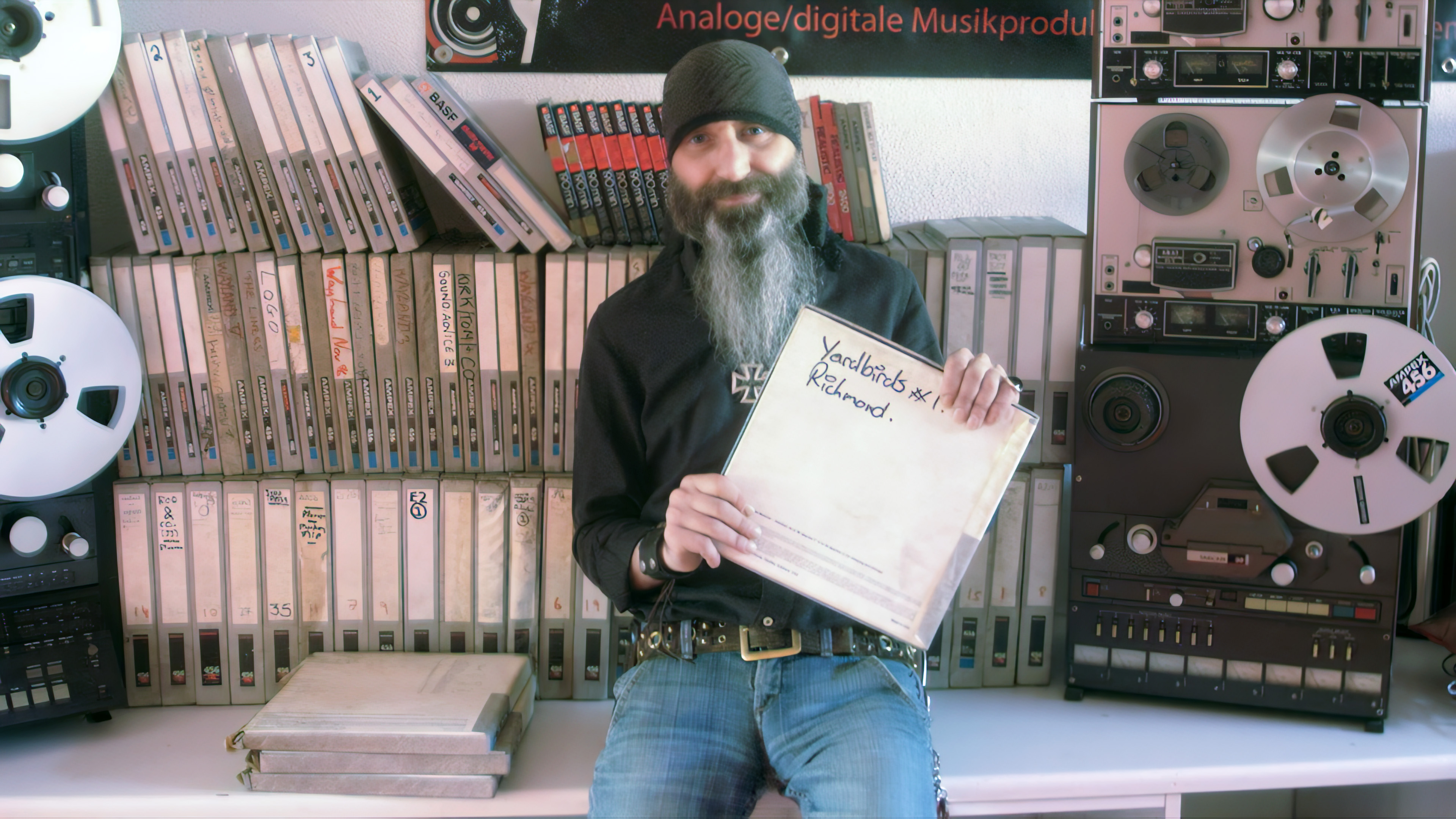 Jon-Paul Harper With His Tape Archive